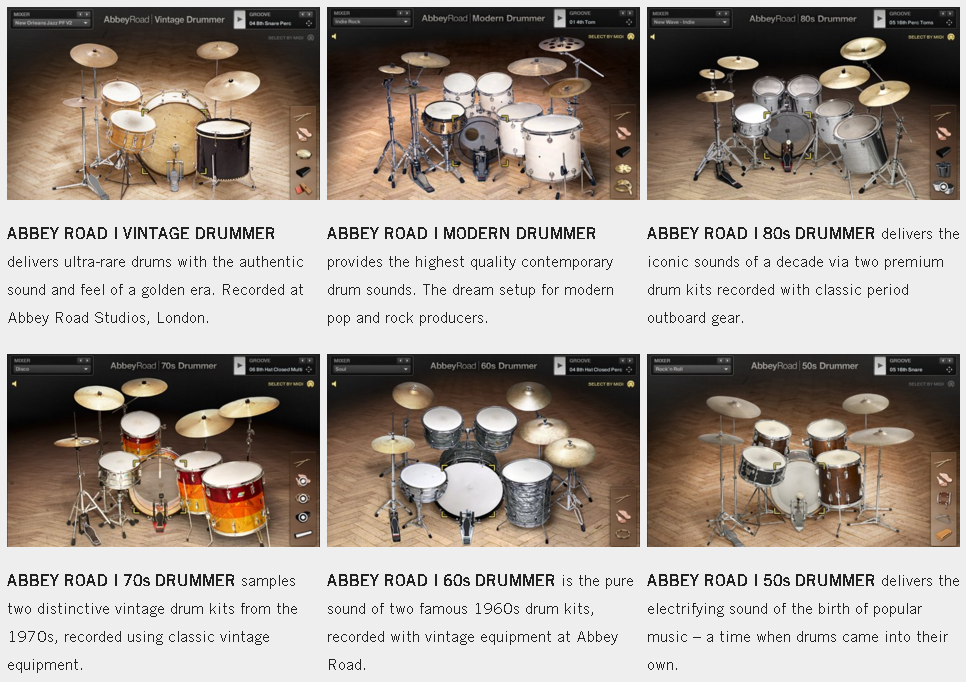 NI Abbey Road Drummer - product overview