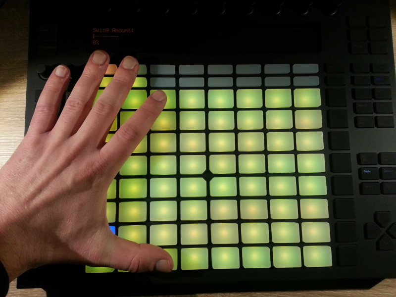 Ableton Push Finger Spread