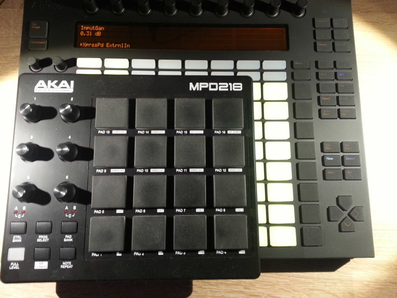 Ableton Push Pad Area Comparison With AKAI MPD218