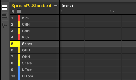 Maschine Pad Naming and Coloring